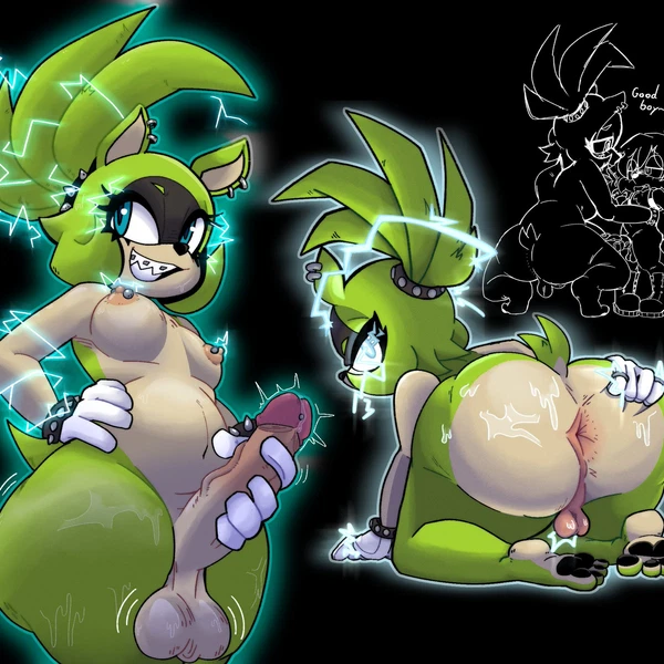 Kitsunami The Fennec, Surge The Tenrec (Idw Publishing, Sega) Created By Cheriponpon