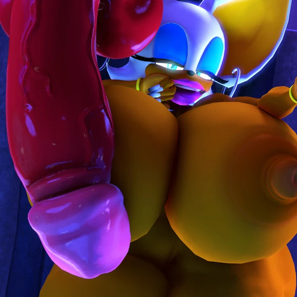 Knuckles The Echidna, Rouge The Bat (Sega, Snapchat) Created By Rocketspuff