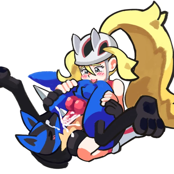Korrina's Lucario, Korrina (Pokemon), Pokemon Trainer (Nintendo, Pokemon) Created By Lu Blu