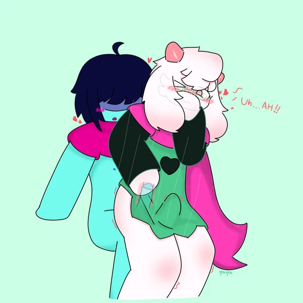 Kris Dreemurr, Ralsei (Deltarune, Undertale (Series)) Created By Yuyuawa