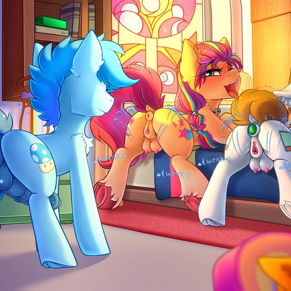 Littlepip, Sunny Starscout (Mlp) (Fallout Equestria, Hasbro) Created By Yuris (Artist)