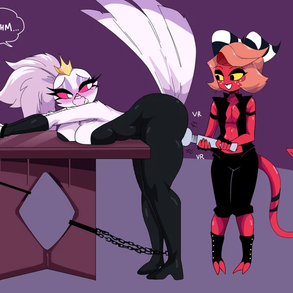 Moxxie (Helluva Boss), Stella (Helluva Boss) (Hellaverse, Helluva Boss) Created By Carliabot