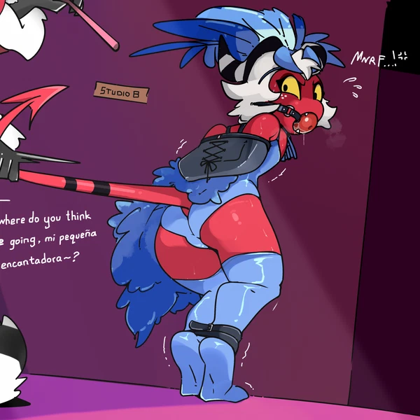 Moxxie (Helluva Boss), Valentino (Hazbin Hotel) (Hazbin Hotel, Hellaverse) Created By Zinnick