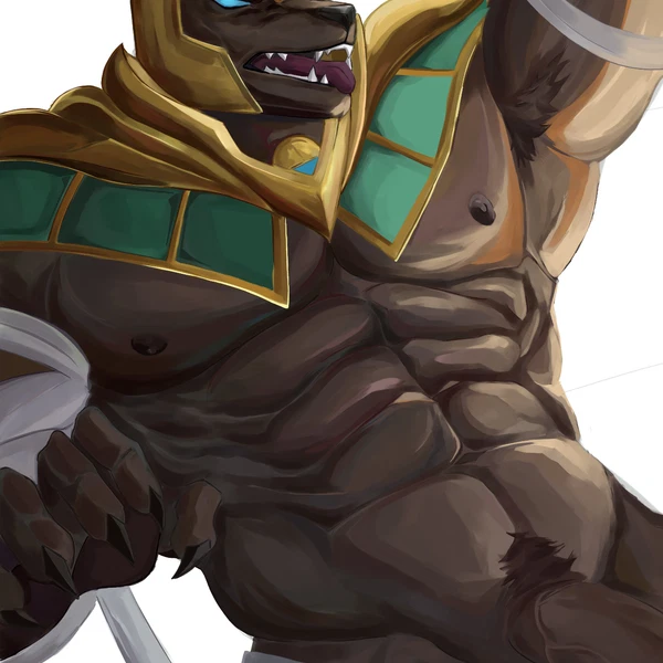 Nasus (Lol) (League Of Legends, Riot Games) Created By Hauruu
