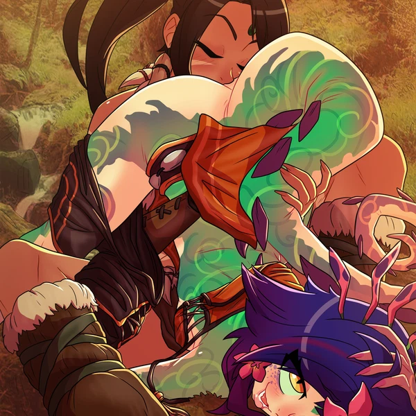 Neeko (Lol), Nidalee (Lol) (League Of Legends, Riot Games) Created By Khartemis