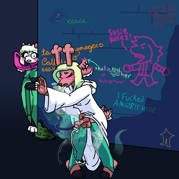 Noelle Holiday, Ralsei (Deltarune, Undertale (Series)) Created By Magik Woman
