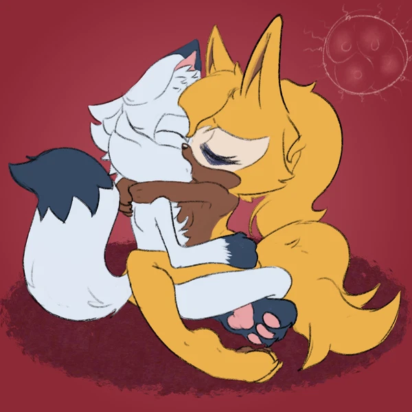 Pan The Arctic Fox, Whisper The Wolf (Archie Comics, Idw Publishing) Created By 4chan Anon