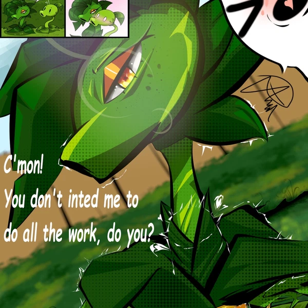 Peablaze (Electronic Arts, Plants Vs. Zombies) Created By Rottdaver