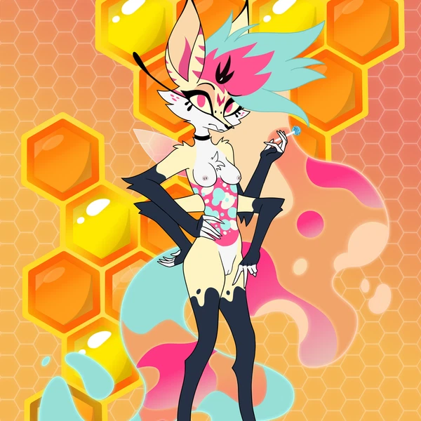 Queen Bee-Lzebub (Helluva Boss) (Hellaverse, Helluva Boss) Created By Hashi0