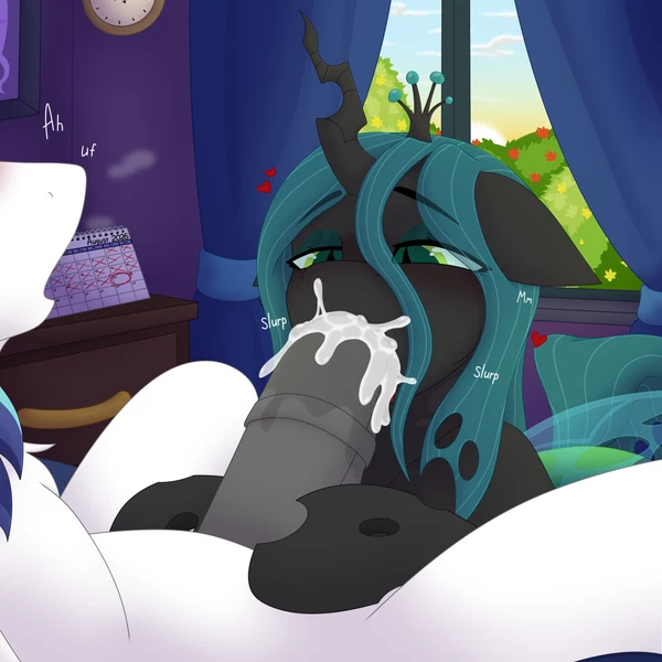 Queen Chrysalis (Mlp), Shining Armor (Mlp) (Friendship Is Magic, Hasbro) Created By Skandikuwu