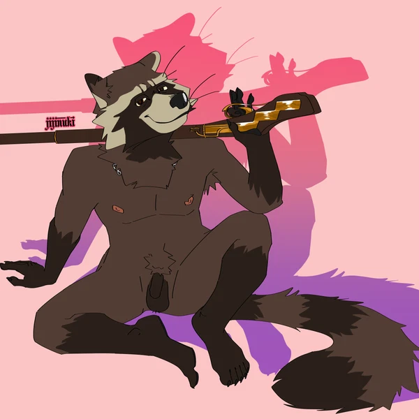 Rocket Raccoon (Guardians Of The Galaxy, Marvel) Created By Jijinuki
