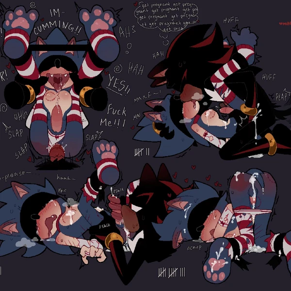 Shadow The Hedgehog, Sonic The Hedgehog (Christmas, Sega) Created By Meamyx