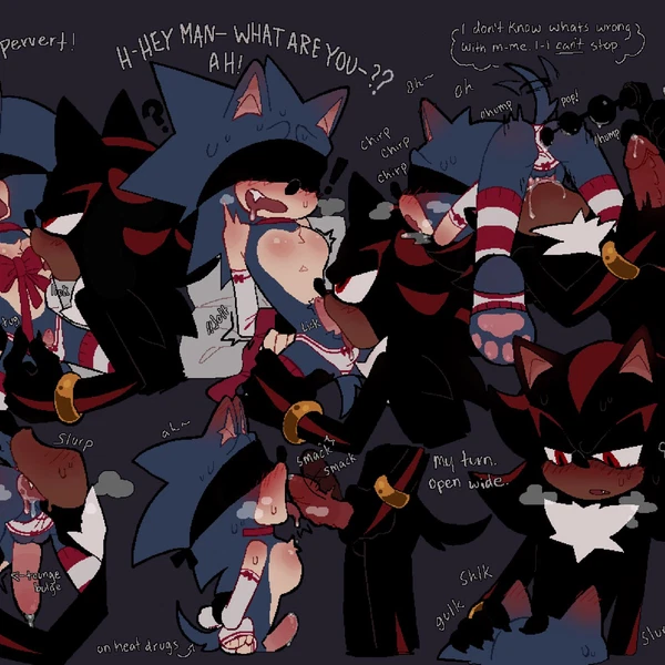 Shadow The Hedgehog, Sonic The Hedgehog (Christmas, Sega) Created By Meamyx
