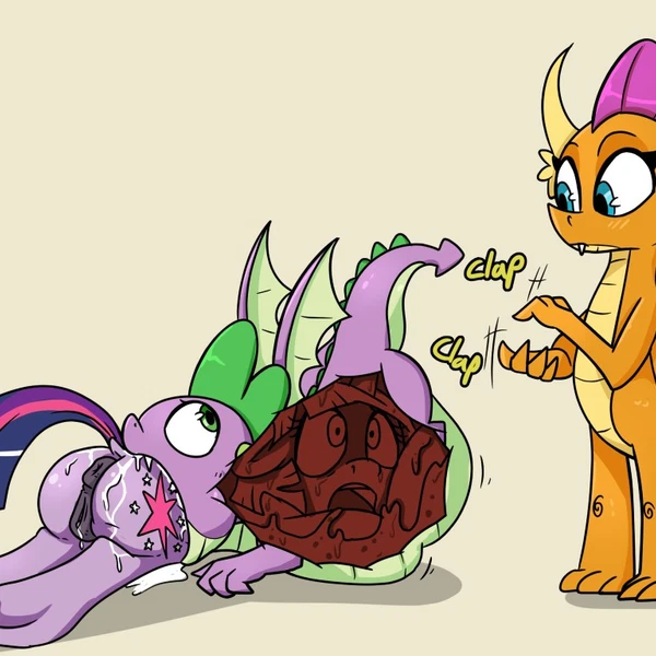 Smolder (Mlp), Spike (Mlp), Twilight Sparkle (Mlp) (Friendship Is Magic, Hasbro) Created By Shrabby