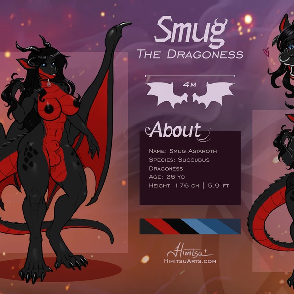Smug Astaroth (Mythology) Created By Himitsuarts