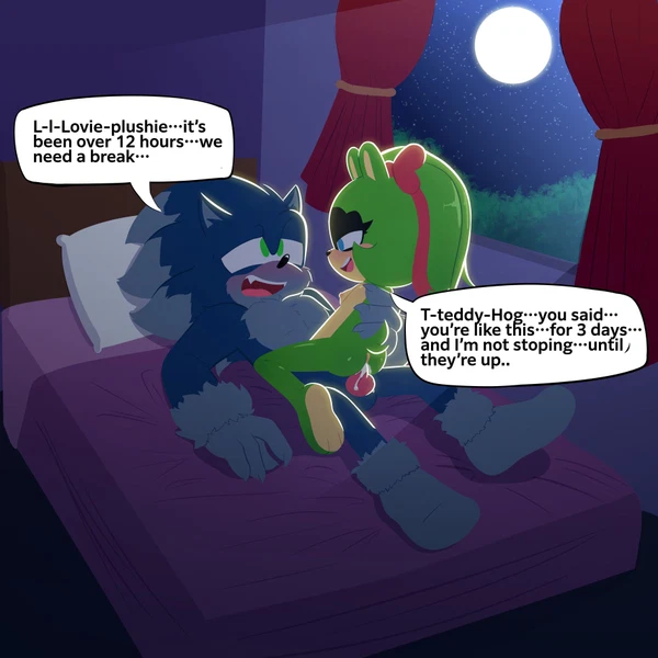 Sonic The Hedgehog, Sonic The Werehog, Surge The Tenrec (Idw Publishing, Sega) Created By Miguel Layme