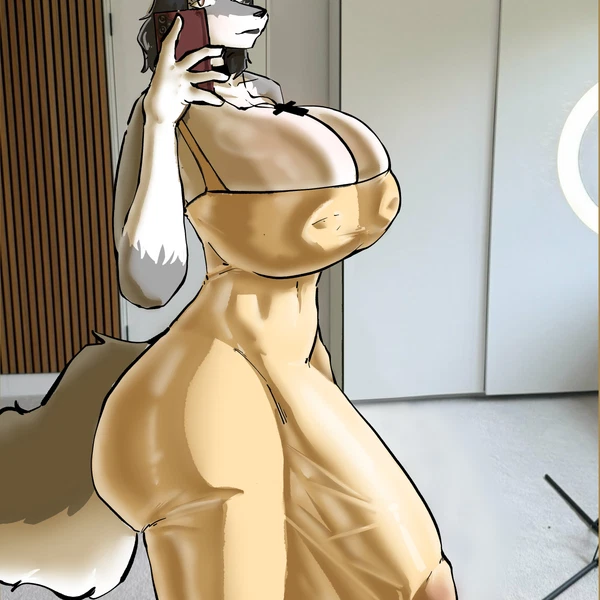 Tan Dress Bulge Created By Artismale