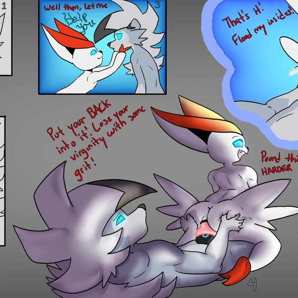 Thyme The Nulged Lycanroc, Vincent The Victini (Nintendo, Pokemon) Created By Simplybettertu