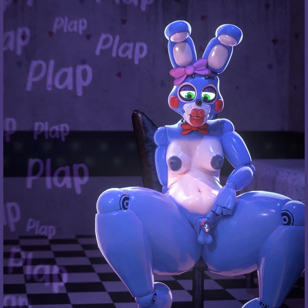 Toy Bonnie (Fnaf) (Five Nights At Freddy's, Five Nights At Freddy's 2) Created By Rckke