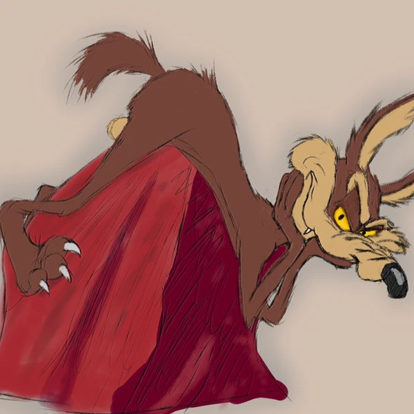 Wile E. Coyote (Looney Tunes, Warner Brothers) Created By Cintoon