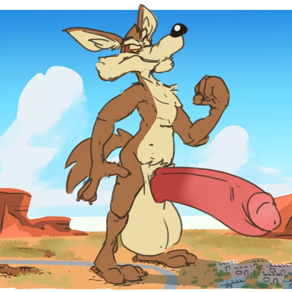 Wile E. Coyote (Looney Tunes, Warner Brothers) Created By Maxpany
