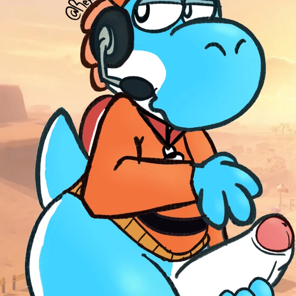 Yoshi (Character), Yoshi (Food Slinger) (Mario Bros, Mario Kart) Created By Rey Trash