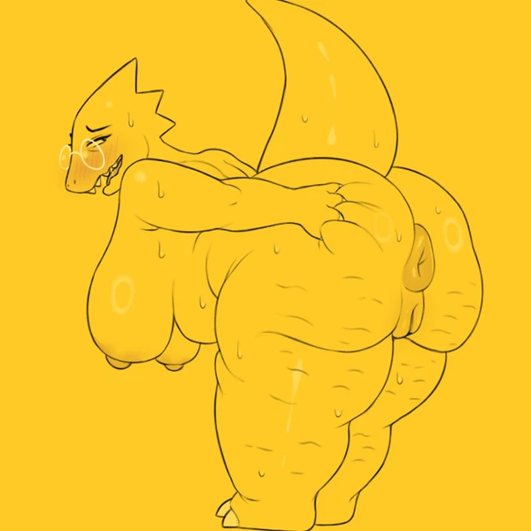 Alphys (Undertale (Series)) Created By Hewa