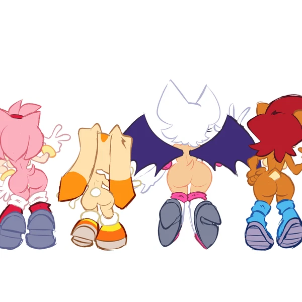 Amy Rose, Blaze The Cat, Cream The Rabbit (Idw Publishing, Sega) Created By Whitesexybunny1