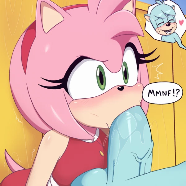 Amy Rose, Dave The Intern (Sega, Sonic Boom) Created By Excito