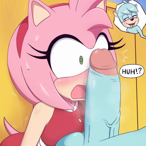 Amy Rose, Dave The Intern (Sega, Sonic Boom) Created By Excito