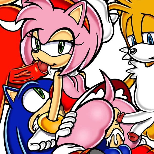 Amy Rose, Knuckles The Echidna, Miles Prower (Sega, Sonic The Hedgehog (Series)) Created By Boobtardd