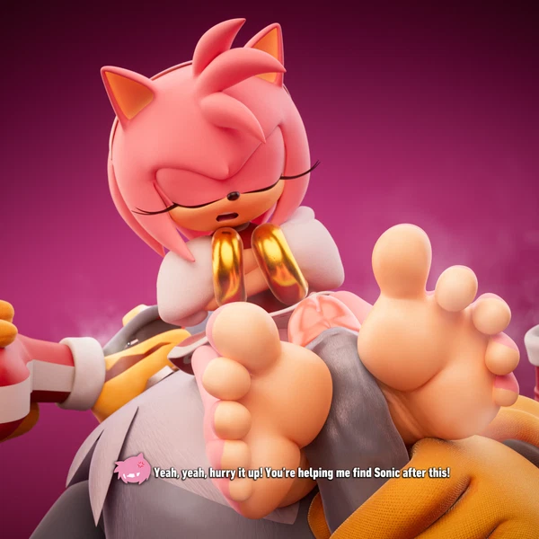 Amy Rose, Storm The Albatross (Sega, Sonic Riders) Created By Milkmeister3d