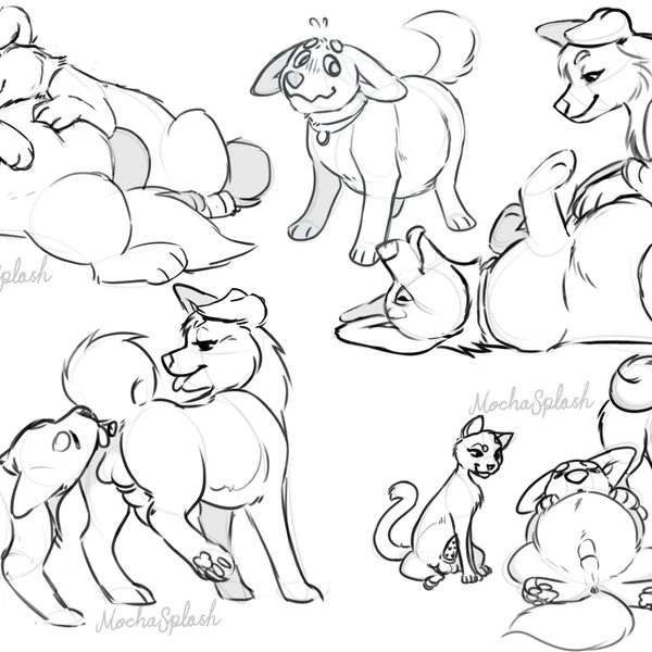 Angel (Lady And The Tramp), Bolt (Bolt), Mittens (Bolt) (Bolt (Film), Disney) Created By Mochasplash