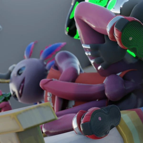 Axo (Fortnite), Monica Reggean, Yuri Chacal (Epic Games, Fortnite) Created By Vibincane9