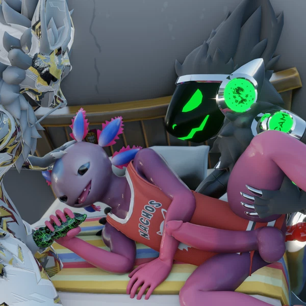 Axo (Fortnite), Monica Reggean, Yuri Chacal (Epic Games, Fortnite) Created By Vibincane9