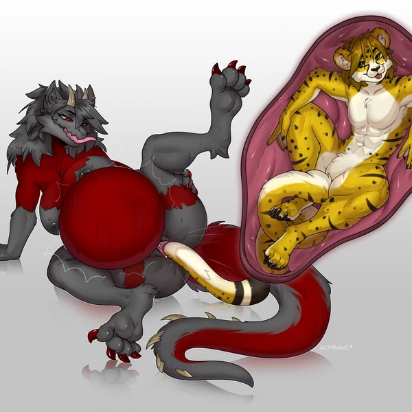 Azari(Cheetah), Draco Yuki (Mythology, Xirgix) Created By Cmitchell