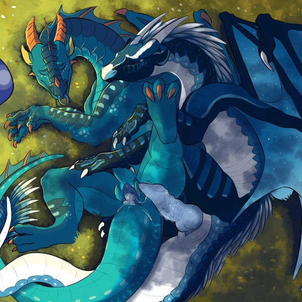 Azureflame (Crimsonfire17), Nightfrost (Crimsonfire17) (European Mythology, Mythology) Created By Hamham5