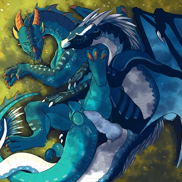 Azureflame (Crimsonfire17), Nightfrost (Crimsonfire17) (European Mythology, Mythology) Created By Hamham5