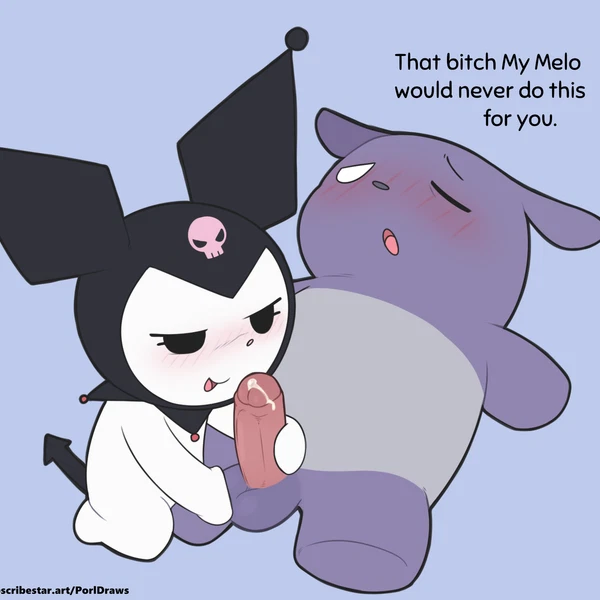 Baku (Sanrio), Kuromi (Onegai My Melody, Sanrio) Created By Porldraws