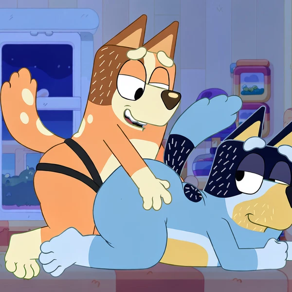 Bandit Heeler, Chilli Heeler (Bluey (Series)) Created By Boxen549