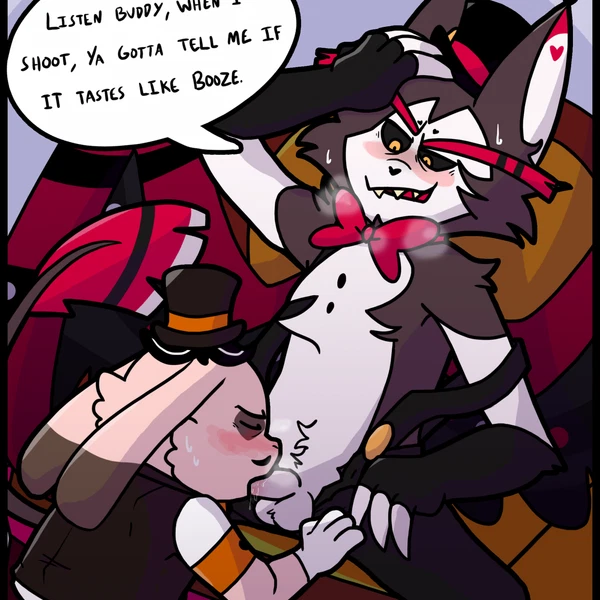 Bartender Rabbit (Hazbin Hotel), Husk (Hazbin Hotel) (Hazbin Hotel, Hellaverse) Created By Kayadult