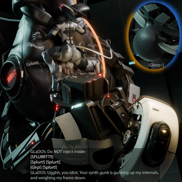 Blade Wolf, Glados (Konami, Metal Gear) Created By Potatotime