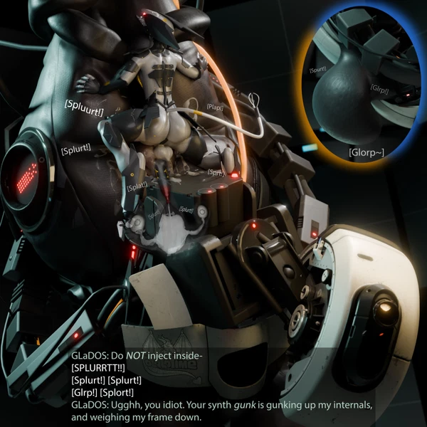 Blade Wolf, Glados (Konami, Metal Gear) Created By Potatotime