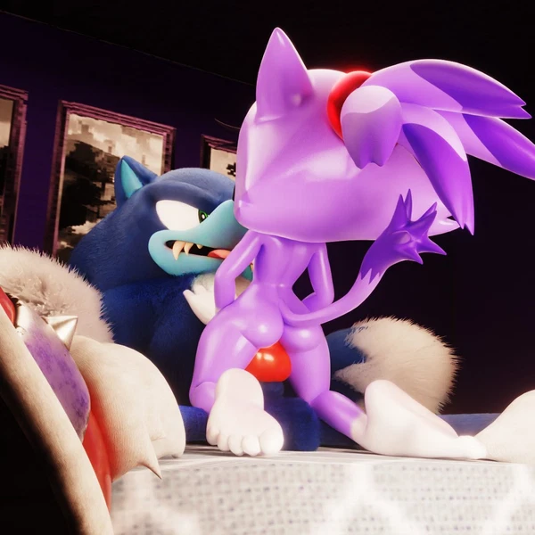 Blaze The Cat, Sonic The Hedgehog, Sonic The Werehog (Mythology, Sega) Created By Theyoonandonly