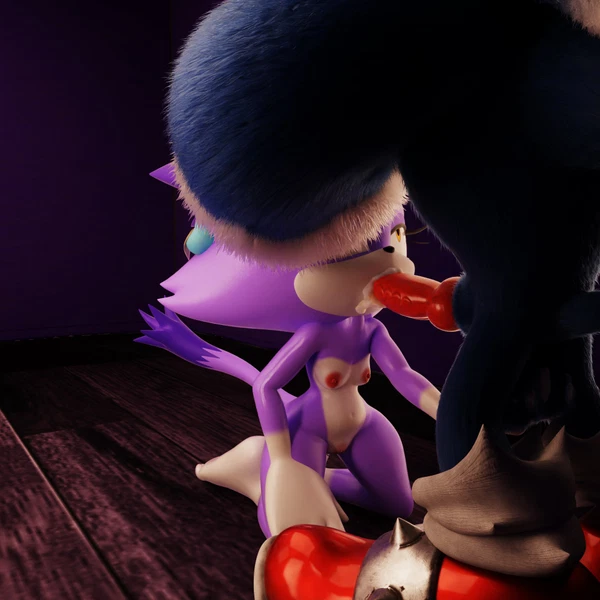 Blaze The Cat, Sonic The Hedgehog, Sonic The Werehog (Mythology, Sega) Created By Theyoonandonly