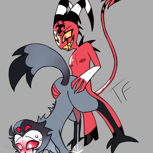 Blitzo (Helluva Boss), Stolas (Helluva Boss) (Hellaverse, Helluva Boss) Created By Freakytomfoolery
