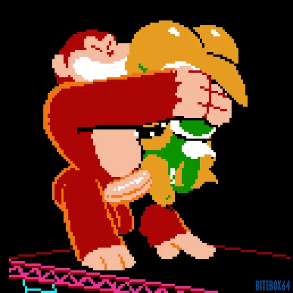 Bowser, Donkey Kong (Character) (Donkey Kong (Series), Mario Bros) Created By Bitebox64