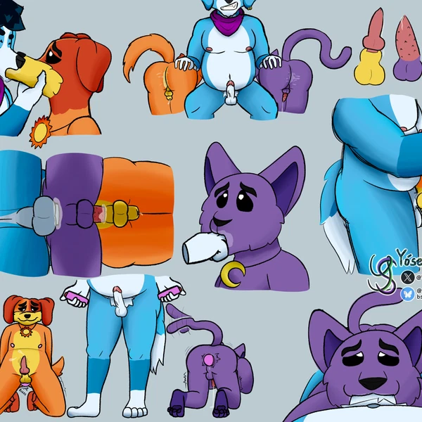 Catnap (Poppy Playtime), Dogday (Poppy Playtime), Rookie Heartblue (Mob Entertainment, Poppy Playtime) Created By Yose Stones