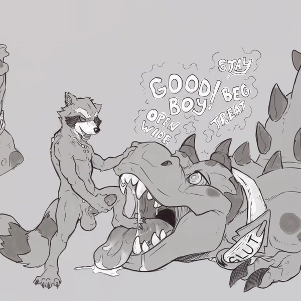 Devil Dinosaur (Moon Girl And Devil Dinosaur), Rocket Raccoon (Guardians Of The Galaxy, Marvel) Created By Zsisron (Artist)