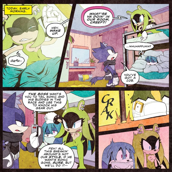Duo The Cat, Kitsunami The Fennec, Surge The Tenrec (Idw Publishing, Sega) Created By Third-Party Edit